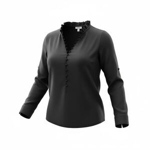 Express Portofino Slim Blouse – Black, Women’s M